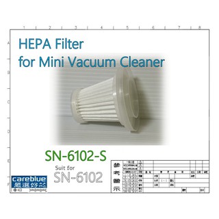 Hepa filter for SN-6102 SN-6102-S mini Vacuum Cleaner