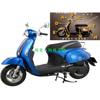 MANY 110 光陽原廠 車殼 LEA2、水鑽版 H殼、下導流、手柄前蓋、把手蓋、側條、側蓋、後架、面板