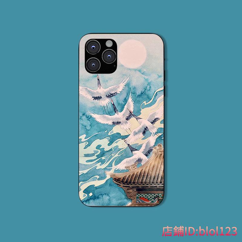 低價下殺 Iphone11pro國潮手機殼xsmax蘋果8plus和風12硅膠x中國風xr仙鶴7pr2 蝦皮購物