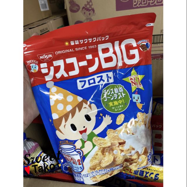 日本日清玉米片Cisco BIG系列麥片日本媽媽界的明星商品原味玉米片巧克力玉米片限定香蕉麥片日清巧克力麥片400g