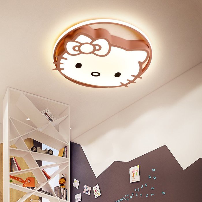 【hello kitty吸頂燈】hello kitty創意led吸頂燈 簡約現代 兒童房間 臥室燈