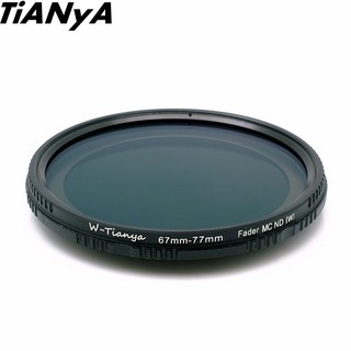 我愛買Tianya多層膜67mm濾鏡可調式ND2-ND400濾鏡VND濾鏡TN67O減光鏡VND減光鏡ND2-400濾鏡