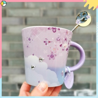 💗特惠💗 星巴克starbucks馬克杯 星巴克杯子 2020新品櫻花系列紫櫻幻境馬克杯 水杯 陶瓷杯 咖啡杯