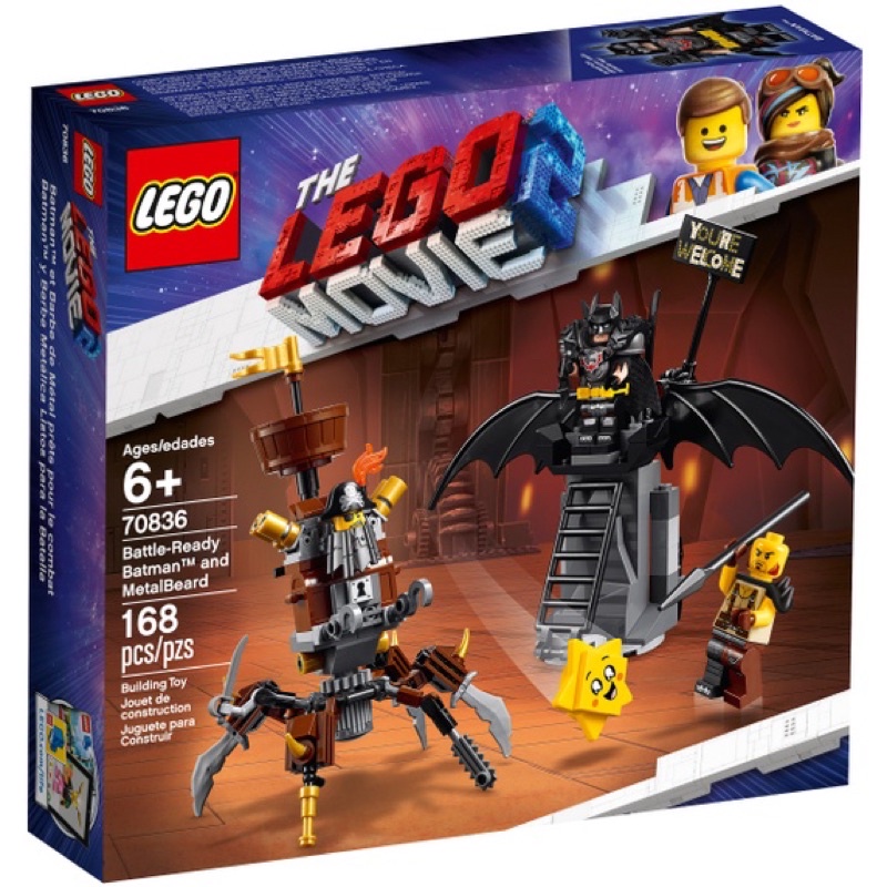 【佳樂】LEGO 樂高  70836 Battle-Ready Batman™ and MetalBeard 盒損