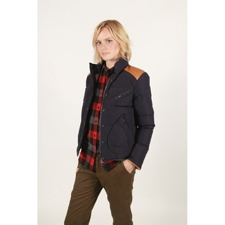 NYChic 全新正品 美式風格 Penfield 羽絨外套 短版修身 防風保暖 海軍藍 皮革 現貨XS S