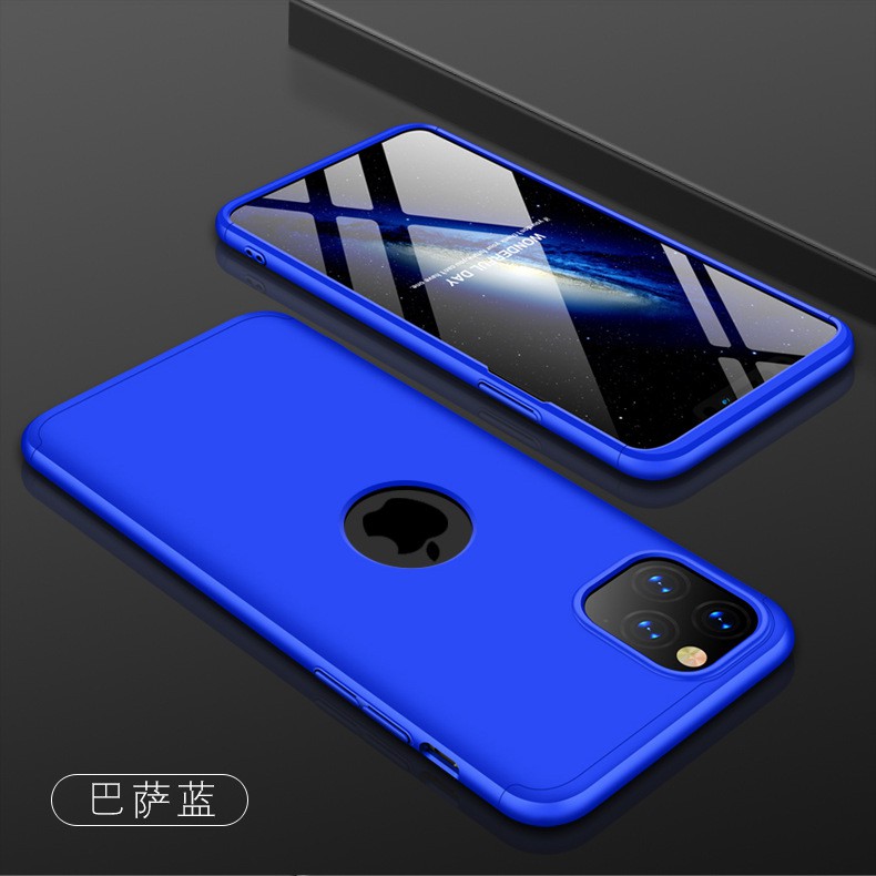 GMO 贈PET軟膜蘋果iPhone 11 GKK360度3段全包殼完美包覆手機殼藍色保護殼手機套保護套