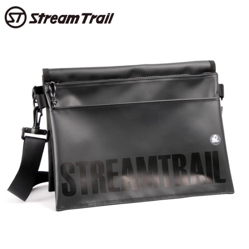 【UNA嚴選】日本品牌 STREAM TRAIL 防水單肩斜背包 運動包 耐磨防水時尚休閒 單車包