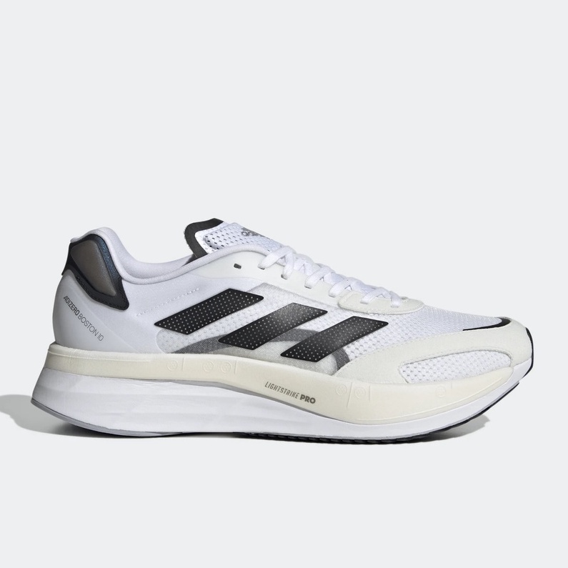 [現貨US13] Adidas Adizero Boston 10 白黑 慢跑鞋 厚底 緩震 馬牌 大尺碼 GY0928