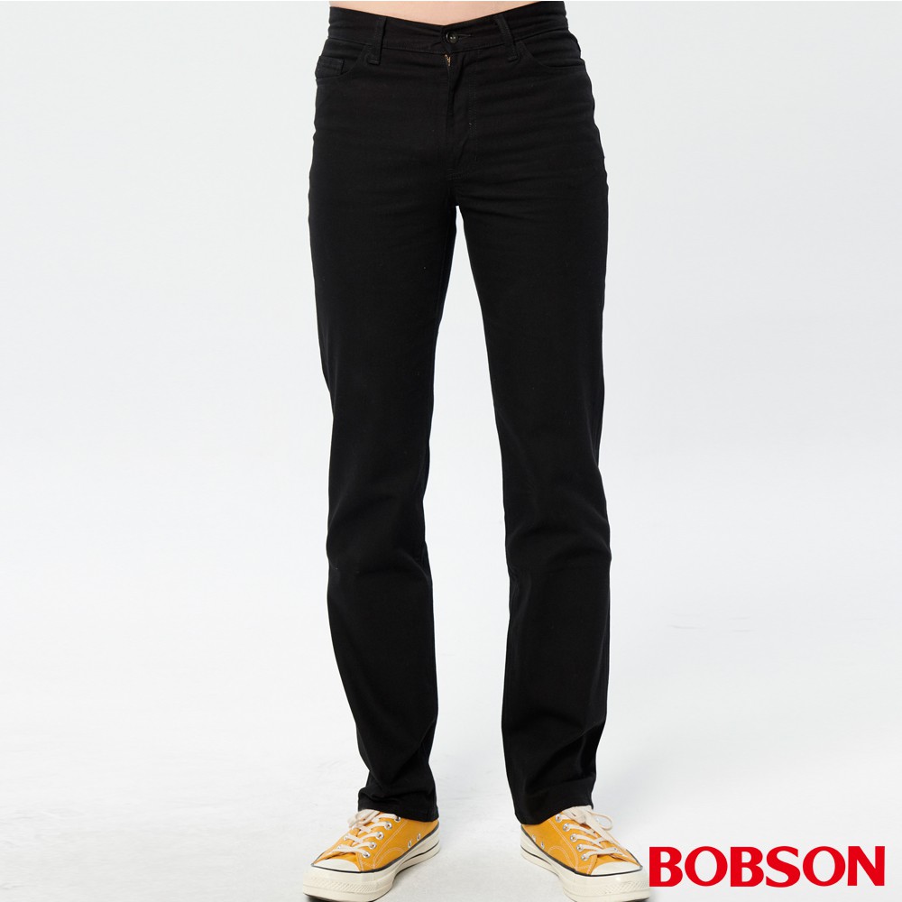 BOBSON 男款素面彈性直筒褲(1175-87)