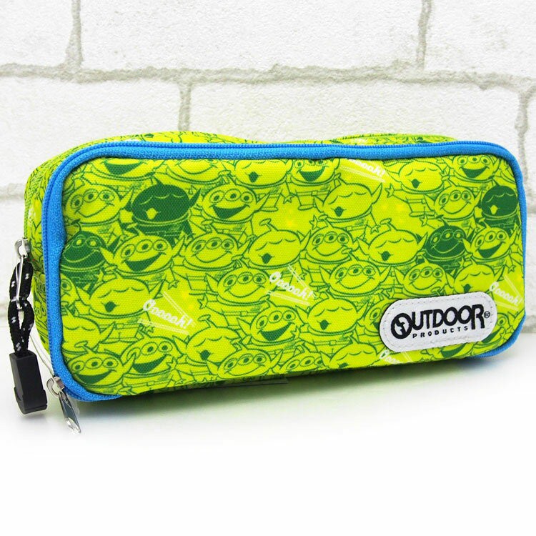 日本進口迪士尼Disney x Sun Star OUTDOOR 筆袋 筆盒 化妝包- 三眼怪地