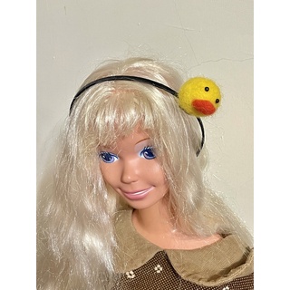 《Twinbells滿月館》韓國 可愛 黃色小鴨 立體 髮箍 髮帶 髮飾