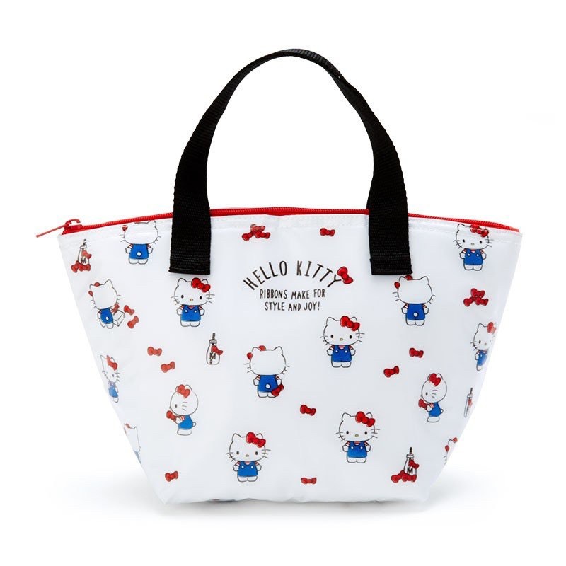 日本原裝 三麗鷗 Hello Kitty 保冷袋 便當袋 保溫袋 防水布 手提袋 野餐袋 凱蒂貓 袋 包