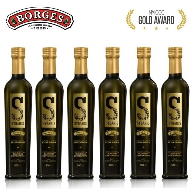 【箱購】西班牙BORGES百格仕Sybaris頂級奢華橄欖油500ml_Extra Virgin初榨冷壓