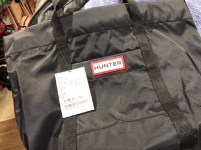 Hunter Original防水尼龍托特包 黑色 現貨 蝦皮購物