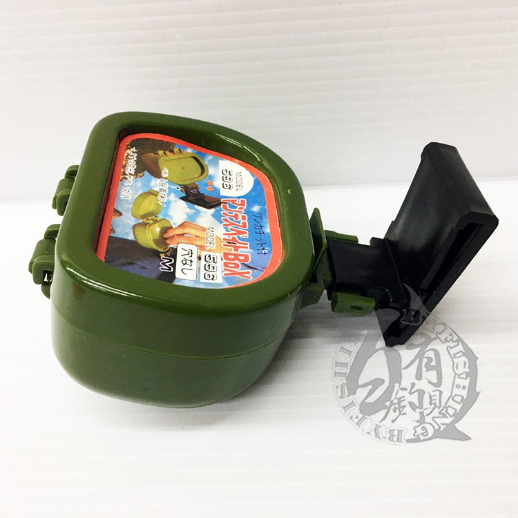 台灣製品質好 高級單餌盒 MODEL 596 魚蟲 溪虫 釣餌 用【百有釣具】可掛於腰間或救生衣 掛片可拆裝