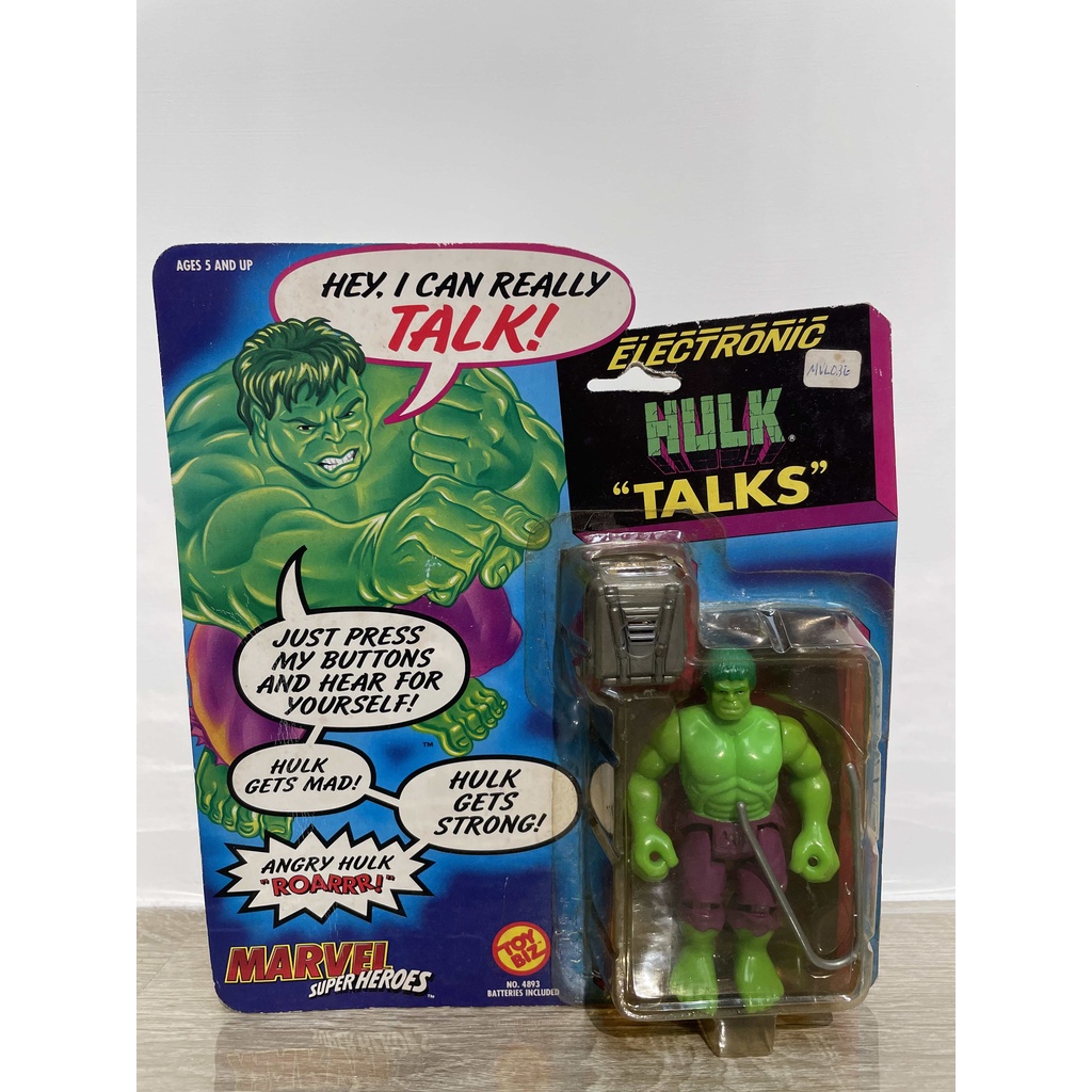 TOYBIZ 1991年  Hulk TALKS 浩克 吊卡 未拆封 老物浩克 美式吊卡 MARVEL