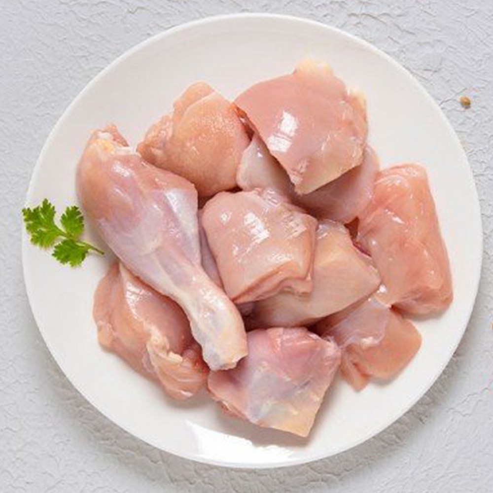 【上野物產】台灣產 嚴選帶骨雞腿肉切片(生鮮無調味) (300g)包 雞肉/燒肉/雞柳/雞胸肉/炸雞