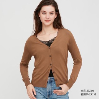 [現貨] 日本UNIQLO女生款蕾絲V領發熱衣