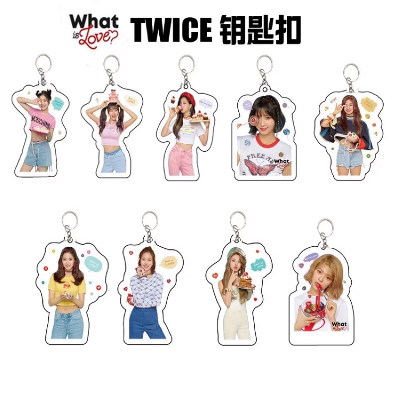 Twice周邊成員個人壓克力美圖鑰匙圈吊飾 蝦皮購物
