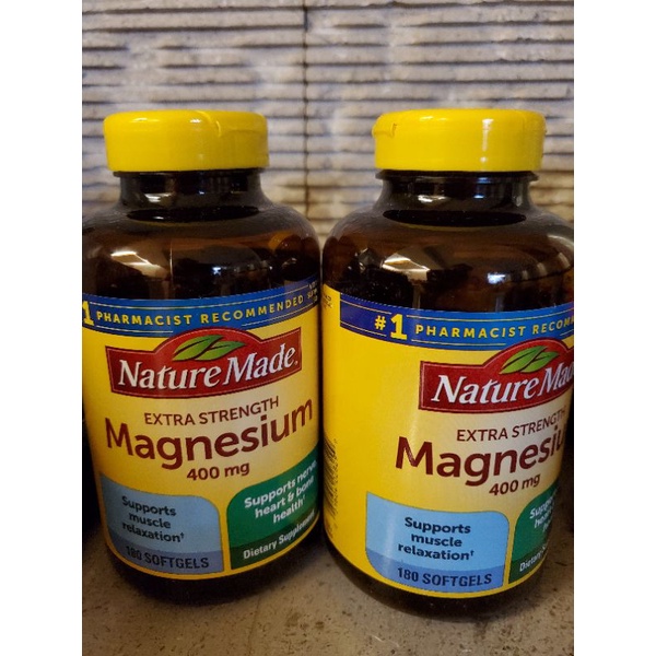 美國老人州 維他命 萊萃美 Nature Made Magnesium 液態鎂 400mg膠囊 加大豆軟磷酯 預購