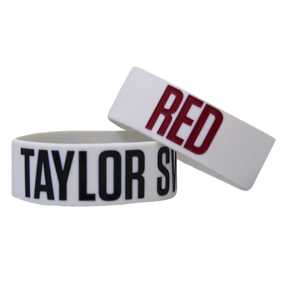 Taylor Swift 泰勒絲 RED 灰色果凍手環