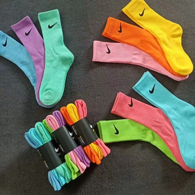 nike socks colored swoosh