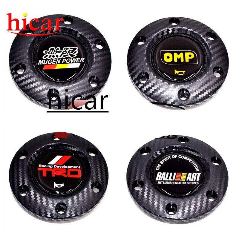 Mugen/trd/rallart 動力汽車造型賽車方向盤喇叭按鈕喇叭控制罩 ABS 塑料邊緣罩環
