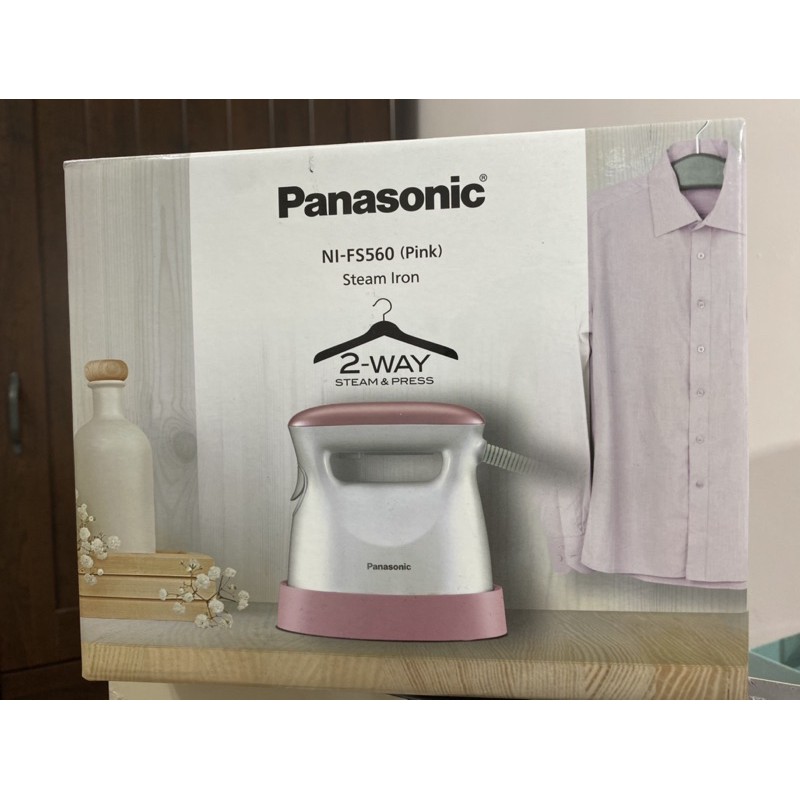 ［大降價］Panasonic 平燙掛燙二合一熨斗 NI-FS560 pink 珊瑚粉