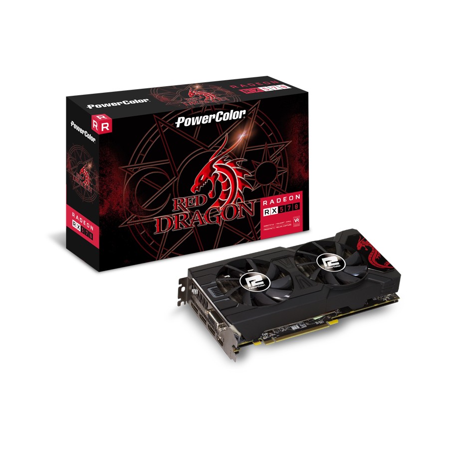 撼訊AXRX 570 4GBD5-3DHD/OC RedDragon 4G GDDR5 256bit PCI-E 顯示卡