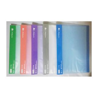 天騰 CAS-20 幸運草A4 20頁資料簿/資料本/檔案夾/資料夾 PP材質 果凍色系