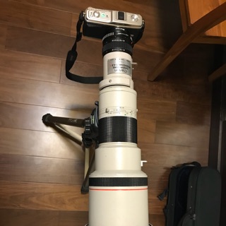 Canon FD 500 mm F4.5L 與接環相機