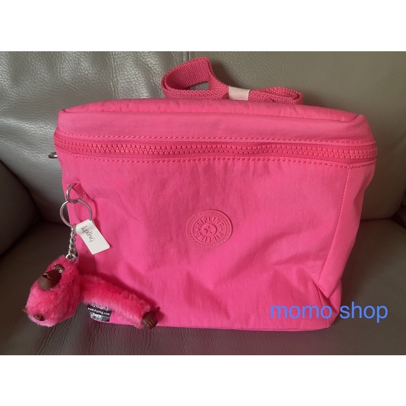 比利時品牌 Kipling 粉色 保溫便當袋 餐袋 全新 現貨