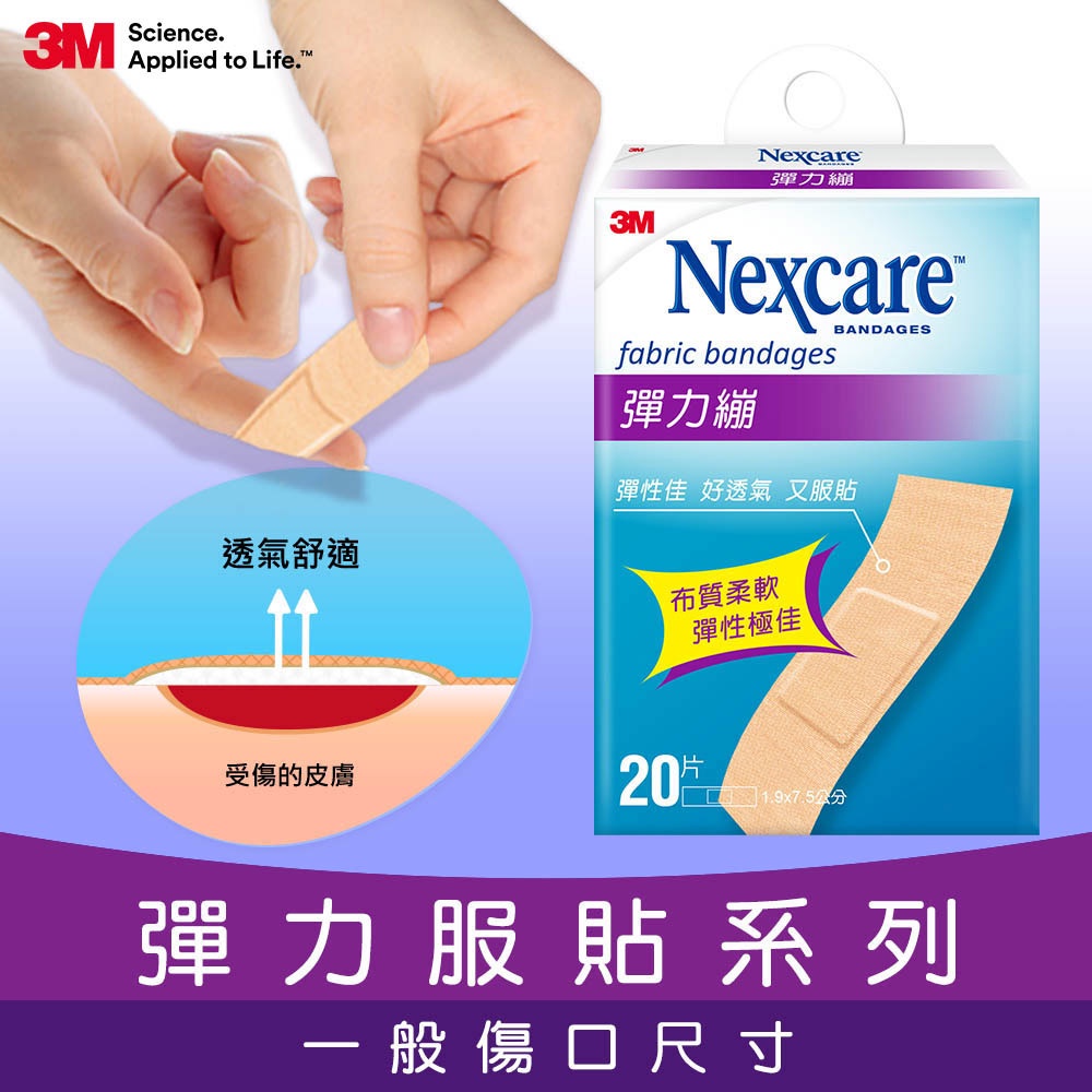 【尚豪藥局】3M Nexcare 彈力繃 5+2片 12片 20片OK繃 彈性透氣 家庭必備  &lt;實體店面‧開立發票&gt;