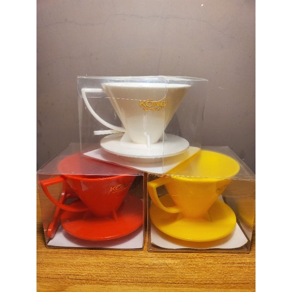 【展示商品便宜出售】KONO名門彩色手沖咖啡濾器(附量匙) MDN-21 3色 一起賣
