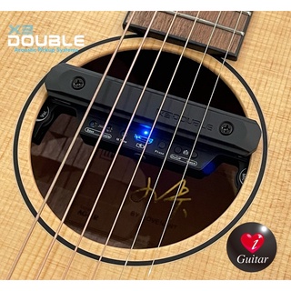 【iGuitar】 Double 德博新款X2 木吉他 主動式 雙系統 響孔麥克風無線拾音器 pickup USB充電式