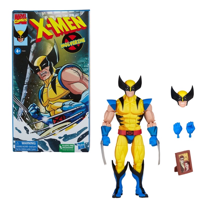 限量 最後1隻 孩之寶Hasbro 漫威 6吋 X-MAN X戰警 VHS 金剛狼 金鋼狼 羅根 2D 動畫 非奇異博士
