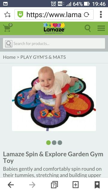 lamaze spin & explore gym