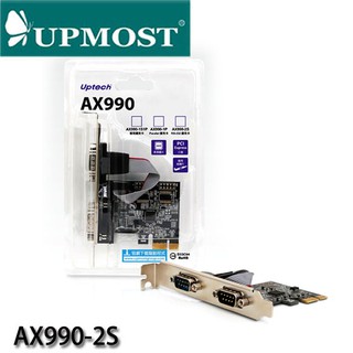 【3CTOWN】含稅 UPMOST 登昌恆 Uptech AX990-2S 2-port PCI-E RS-232擴充卡
