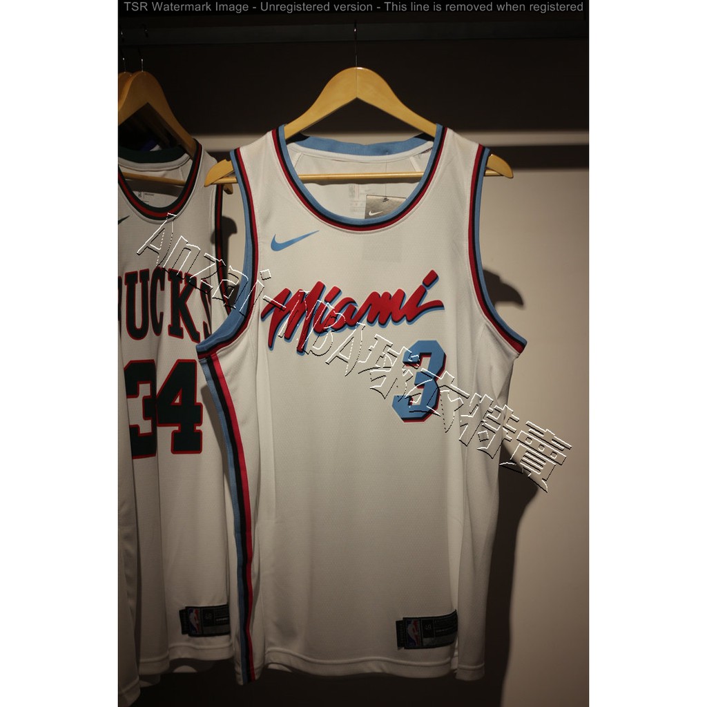 NBA球衣 17-18全新賽季Miami Heat 邁阿密熱火隊 WADE 城市版球衣-全隊都有