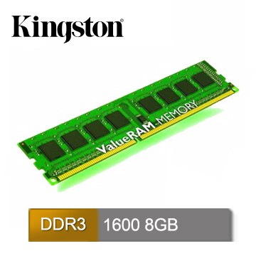 Kingston 8GB DDR3 1600 桌上型記憶體