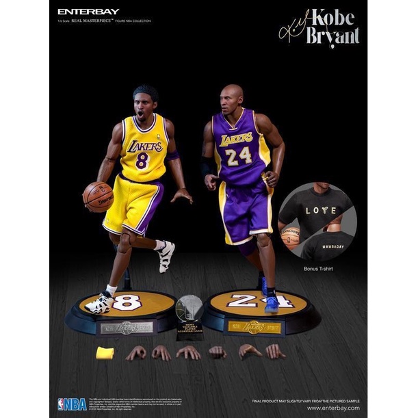 台灣限定版 Enterbay NBA Kobe Bryant 3.0 1/6 12吋可動