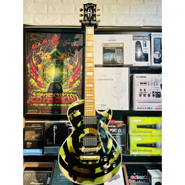 Gibson Custom Shop Zakk Wylde Bullseye Camo Les Paul Custom