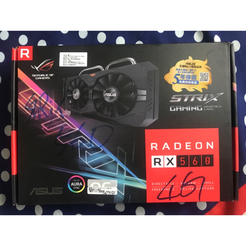 最後一降！華碩ROG-STRIX-RX560-4G-GAMING 顯示卡