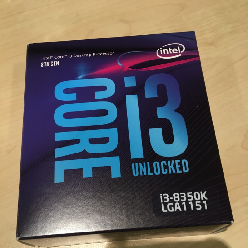 intel core i3 8350k 四核 八代 cpu 處理器 1151腳位