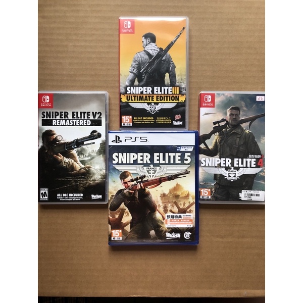 《全新二手速寄回收遊戲》PS5 NS SWITCH SNIPER ELITE 5 V2 III 狙擊 之神 精英4