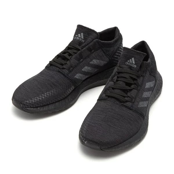 【VISION】全新現貨特價$2480 Adidas PureBoost Go 全黑 黑魂 編織軟底 男鞋 F35786