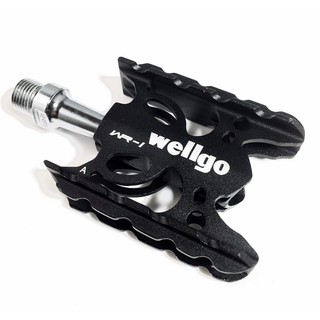 現貨維格Wellgo WR-1鋁合金超輕量化 自行車登山車公路車 培林黑色 腳踏板 腳踏 踏板