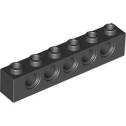 二手 LEGO 科技零件 3894 1x6 孔磚 黑色