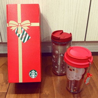星巴克-Starbucks 聖誕節禮物盒/禮物紙袋（兩樣商品一組）