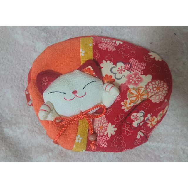 日本和風可愛 招財貓 收納包 化粧包